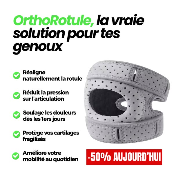 OrthoRotule™ – Soulagez vos genoux (sinon on vous rembourse) !