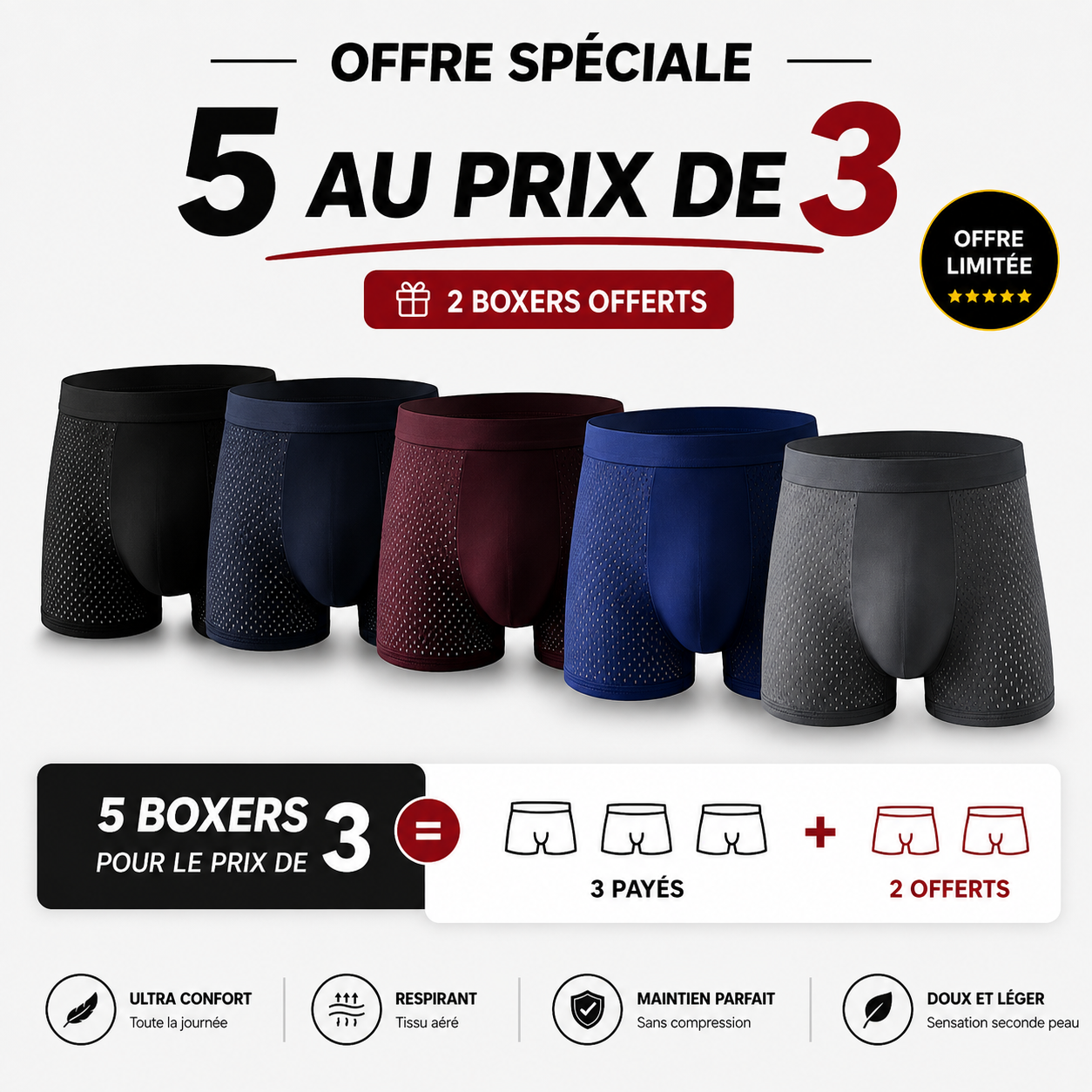 BOX BAMBOO - Le Boxer Que Vous Ne Voudrez Plus Quitter (5 au prix de 3) II